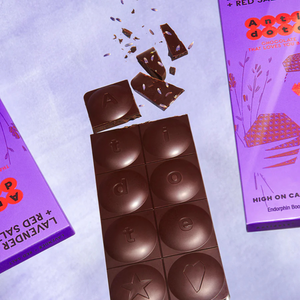 Panakeia: Lavender + Red Salt Chocolate Bar