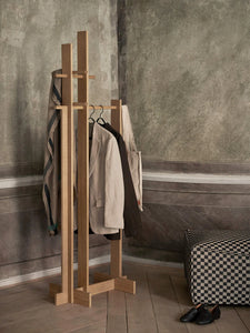 Bridge Clothes Stand - Oiled Oak