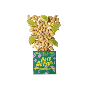 Cashew Lime Crisp Chocolate Covered Dates