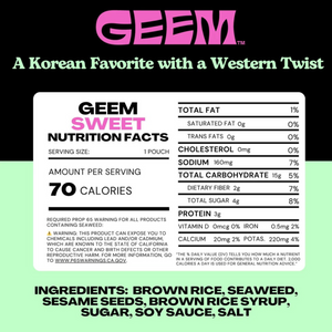 Korean Seaweed Chips - Sweet
