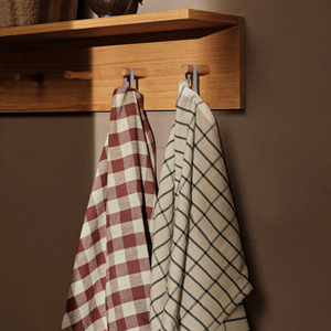 Hale Tea Towel - Cinnamon/Grey Green
