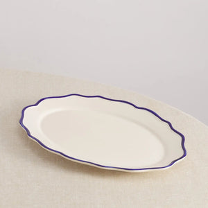 Jane Hand-Painted Oval Platter - 15.5"