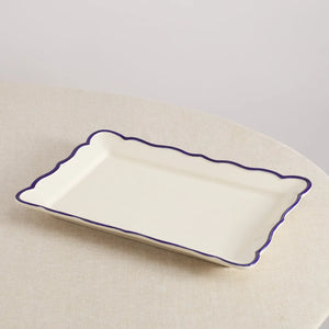 Jane Hand-Painted Rectangular Platter - 15.4"