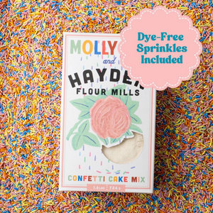 Molly Yeh and HFM Confetti Cake Mix