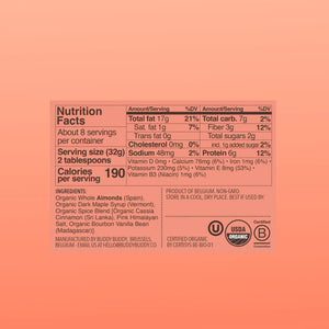 Organic Cinnamon Roll Nut Butter – Almonds, Maple & Vanilla