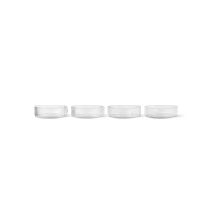 Ripple Serving Bowls - Set of 4 - Clear