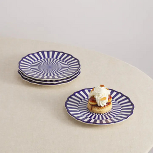 Riviera Hand-Painted Dessert Plate - 9"