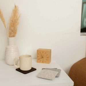 Square Coaster - Set of 4 - Bierfilzl Merino Wool - Earth