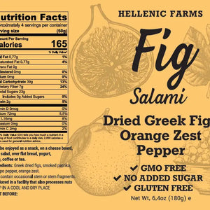 Vegan Fig Salami - Orange Zest & Aleppo Pepper
